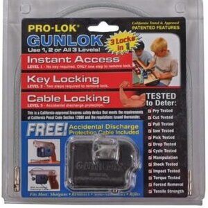 Pro-Lok Gunlok Trigger and Cable Lock GL650KD Gun Lock Gun Safety Cali Approved